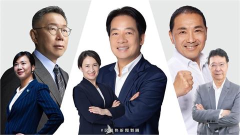 快新聞／總統大選倒數！最新民調「賴蕭配」35.7%居首位　「柯盈配」仍墊底