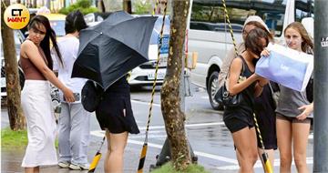 颱風楊柳飆速穿台！　一票人見衛星雲圖「特殊形狀」秒歪樓