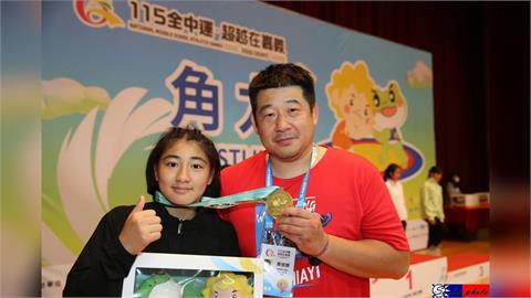 嘉義縣角力新秀穩健成長，朴子國中黃珞旖榮獲金牌