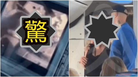 女客「備餐區肉搏空姐」壯男衝出狂壓！她一陣詭笑「50秒震撼片」曝