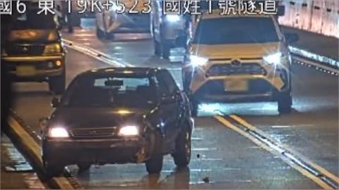 國6隧道連環撞駕駛疑為閃避拋錨車　連撞2休旅車　幸無人傷亡