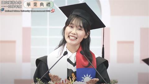 台大韓國正妹4歲學中文！畢典淚喊「感謝父母沒姍姍來遲」…這1幕全網看哭
