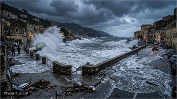 希臘克里特島暴雨成災！洪水沖走車輛　觀光客緊急撤離