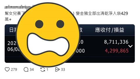 炫耀幫女兒月賺429萬！他Threads曬對帳單大翻車　內行揪1細節：漏洞百出