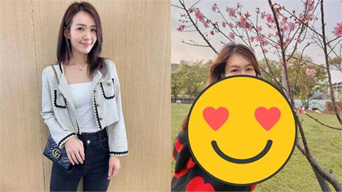 「口罩正妹」挺孕肚拍櫻花！竟是「台8女神李又汝」私下近況網讚：美到不行
