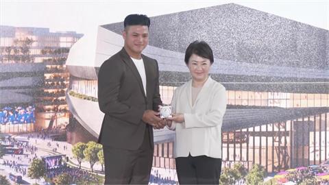 台中「台灣超巨蛋」簽約儀式　李灝宇、彭政閔共同見證
