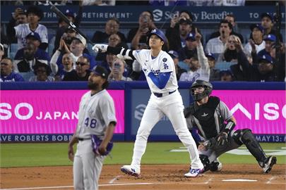 MLB(影)／大谷翔平首局首打席炸裂！道奇8：7險勝落磯完成橫掃