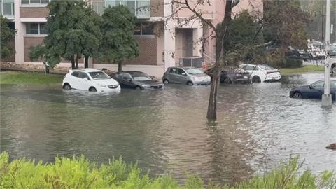 風暴襲美東！維吉尼亞水位暴漲　車子泡水裡