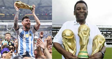 快新聞／恭賀梅西率阿根廷奪冠　球王比利：馬拉度納肯定在微笑