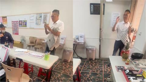 快新聞／游智彬又鬧事！持手機闖桃園罷團連署站　志工不滿：不要錄我們