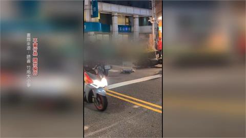火氣有那麼大？　苗栗街頭衝突　騎士被攤商規勸違停惹怒竟街頭亮刀