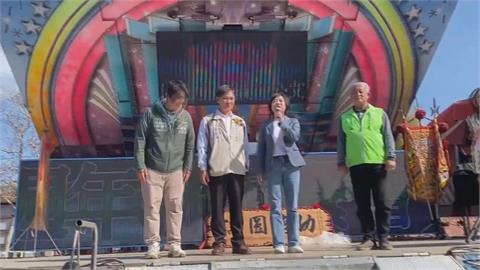 拚戰台中！何欣純勤跑基層　林佳龍讚：外號「市民市長」