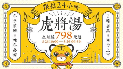 限時24小時！台灣虎航推冬季機票「最低798元」日韓套票同步開賣