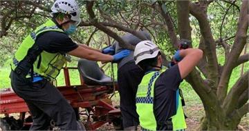 苗栗果園施肥悲劇！　73歲老翁誤觸搬運車暴衝慘遭夾死