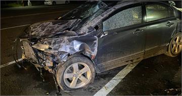 台南男起口角「對父開槍」　駕車逃逸竟自撞電箱慘死
