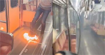 大阪地鐵車廂傳行動電源起火　驚險畫面流出！3萬乘客受影響