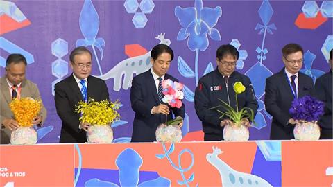 提前參觀台灣國際蘭展　賴總統：第二期園區如期推動