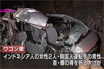 富士山觀光巴士對撞休旅車  釀18輕重傷