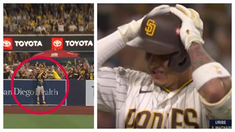 MLB(影)／教士馬查多關鍵追平轟被美技沒收！釀酒人晉級將挑戰「宇宙道奇」