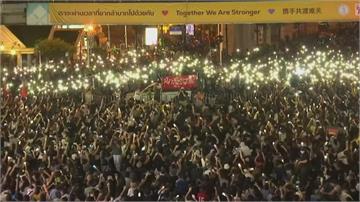 快新聞／無視緊急命令！ 千名泰國示威者街頭抗議 遭警方強力水柱噴灑驅散