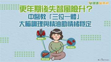 更年期後失智風險升？中醫教「三位一體」大腦調理與精油助情緒穩定