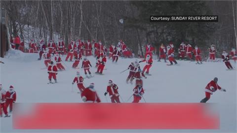 迎接耶誕節送暖　兩百滑雪客扮耶老做公益