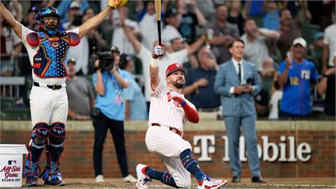 MLB(影)／明星賽連3轟的MVP還沒停！史瓦伯下半季首打席就開轟緊追大谷