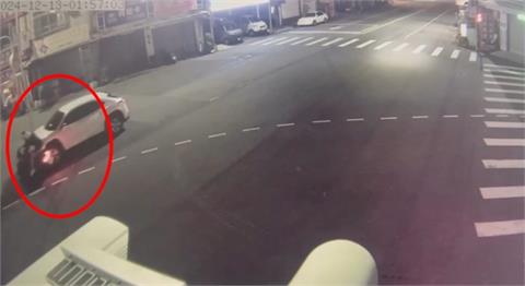 台中休旅車駕駛闖燈撞飛騎士　沒下車查看還輾傷人肇逃
