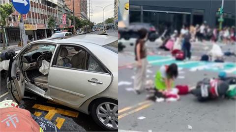三峽78歲老翁開車暴衝撞飛「整排學生」！目擊者全說了：快到只看到車影