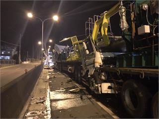 西濱公路3聯結車追撞 1受傷1名OHCA