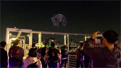 「極限返航」燈光秀大稻埕登場　500無人機為全球巡演揭開序幕