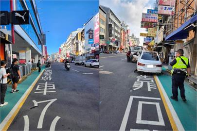 快新聞／人行道遭違停民眾需「繞道」　台中市近半年開罰逾4600件