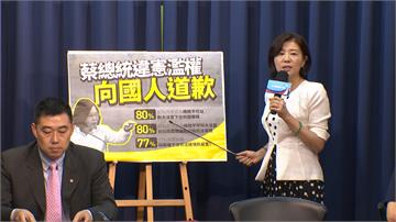 咬蔡喝斥大法官 國民黨:逾憲政體制 