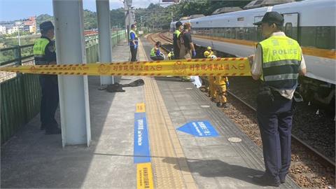快新聞／台鐵基隆百福站「1男墜落軌道」！　太魯閣號反應不及撞上慘死