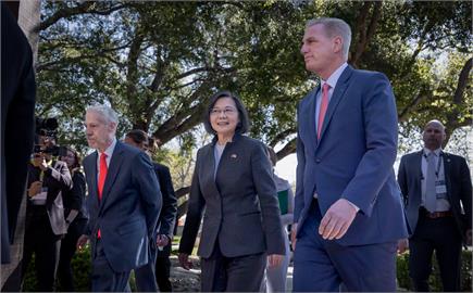 快新聞／蔡英文與麥卡錫歷史性會談　蘇貞昌：慶幸領導國家是她而非馬英九