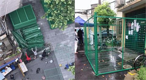 快新聞／上海政府強制在「居民樓建柵欄」防民眾外出　網轟：把人當牲畜圈禁