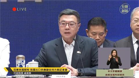 快新聞／880億因應川普關稅　卓榮泰要編特別預算：盼朝野黨團以國家為念