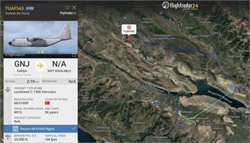 土耳其軍機墜毀喬治亞！機上20人恐罹難　現場濃煙直竄