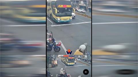 煞車不及急切右線還闖紅燈　屏東客運駕駛遭記大過