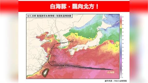 快新聞／「白海豚」要北轉了？父親節成關鍵轉折　專家曝對台影響