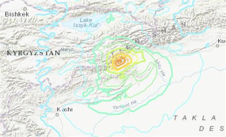 快新聞／中國新疆23日凌晨規模7.0強震　USGS：可能有災損傷亡