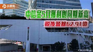 中信金前5月EPS自結1.78元　稅後盈餘347.9億創同期新高
