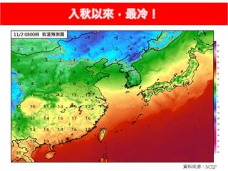氣溫跌破2字頭!入秋以來「最強冷空氣」報到 全台降溫有感
