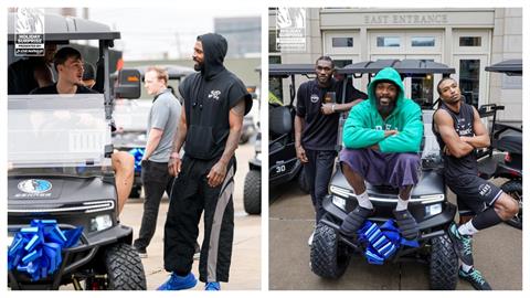 NBA(影)/耶誕禮物大車拚!獨行俠厄文比唐西奇更大手筆送隊友高爾夫球車