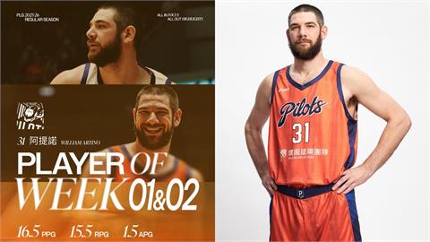 PLG(影)/領航猿「半瘦人」大覺醒!阿提諾瘦身成功 奪開季單周最佳球員