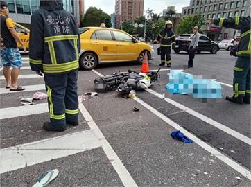快新聞／北市吊車疑因視覺死角不察輾斃1人　77歲駕駛自稱「上班時已不舒服」
