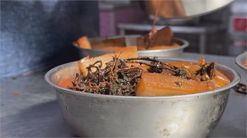 「金勾子蘿蔔」葉醃製！　竹北限定「梅干扣肉」新風味