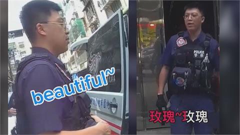 護送躁動患者就醫！暖警整路陪唱「玫瑰我愛你」　3萬人淚讚：學長超帥氣