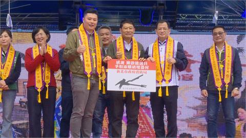 新北拱心宮元旦遊庄起駕　走訪地方祈求國泰民安