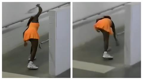 澳網(影)／高芙遭「下剋上」意外淘汰「走道摔拍」畫面曝光！賽後怒批：沒必要公開